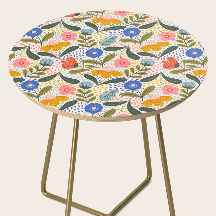 Oh Happy day - Floral pattern  Side Table Gallery Image 2