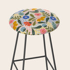 Oh Happy day - Floral pattern  Stool Gallery Image 2