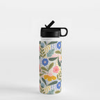 Oh Happy day - Floral pattern  Water Bottle Gallery Image 1