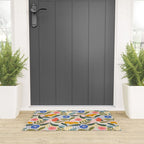 Oh Happy day - Floral pattern  Welcome Mat Gallery Image 3