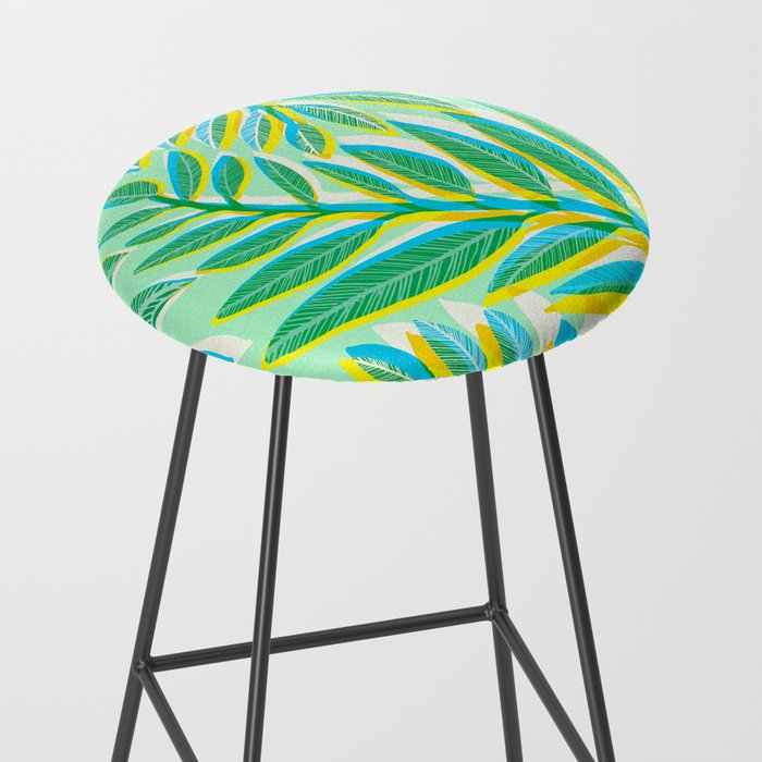 Colorful Tropical Pop Vines Stool Gallery Image 2