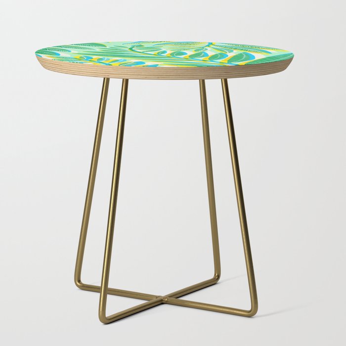 Colorful Tropical Pop Vines Side Table Gallery Image 1