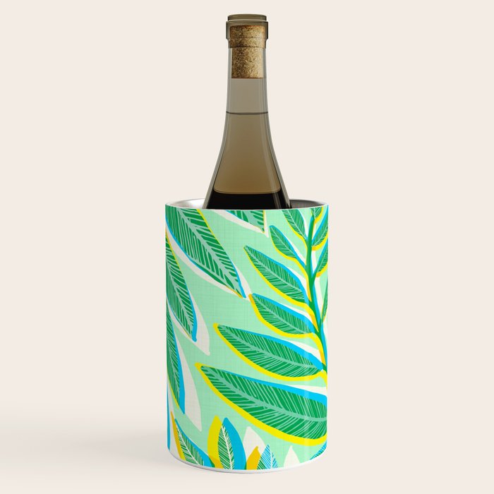 Colorful Tropical Pop Vines Wine Chiller Gallery Image 2