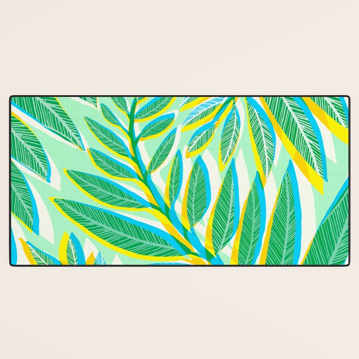 Colorful Tropical Pop Vines Desk Mat Gallery Image 3