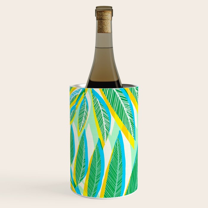 Colorful Tropical Pop Vines Wine Chiller Gallery Image 3