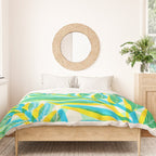 Colorful Tropical Pop Vines Duvet Cover Gallery Image 3