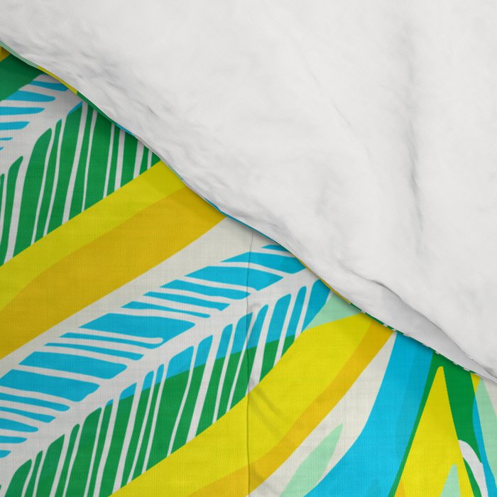Colorful Tropical Pop Vines Comforter Gallery Image 4