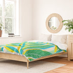 Colorful Tropical Pop Vines Duvet Cover Gallery Image 2
