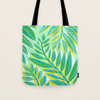 Colorful Tropical Pop Vines Tote Bag Gallery Image 1