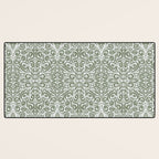 Vintage Green Spirals Desk Mat Gallery Image 3