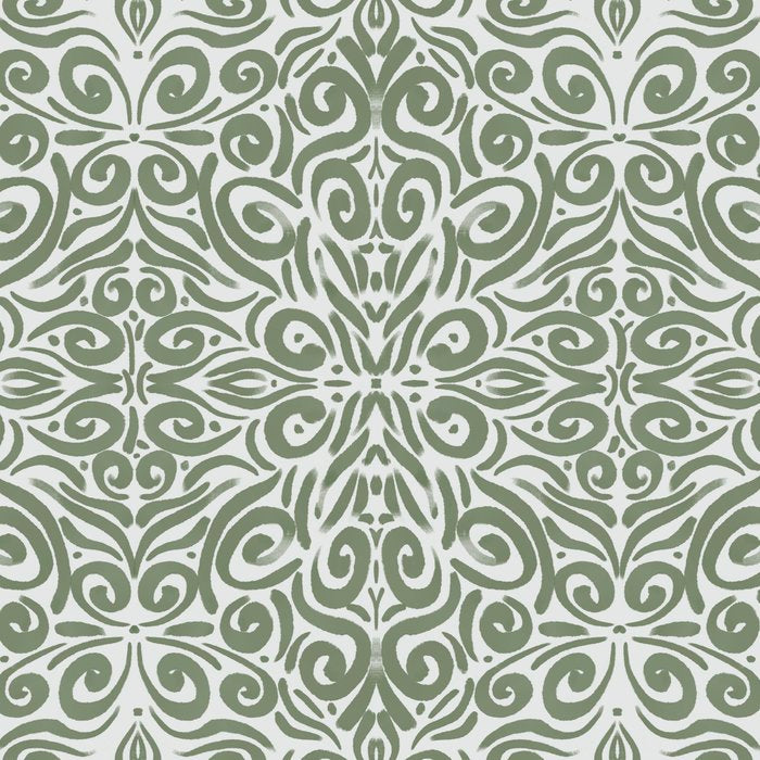 Vintage Green Spirals Coffee Mug Gallery Image 2