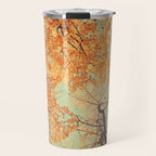 Autumn Inkblot - Yellow Travel Mug Gallery Image 1