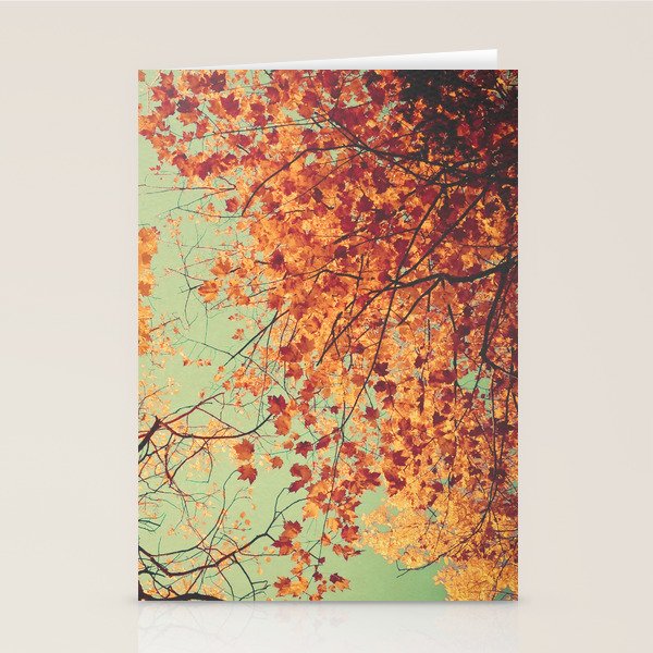 Autumn Inkblot - Yellow Stationery Card Gallery Image 2