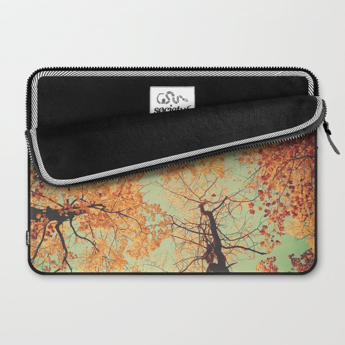 Autumn Inkblot - Yellow Laptop Sleeve Gallery Image 2