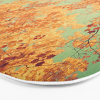 Autumn Inkblot - Yellow Bath Mat Gallery Image 3