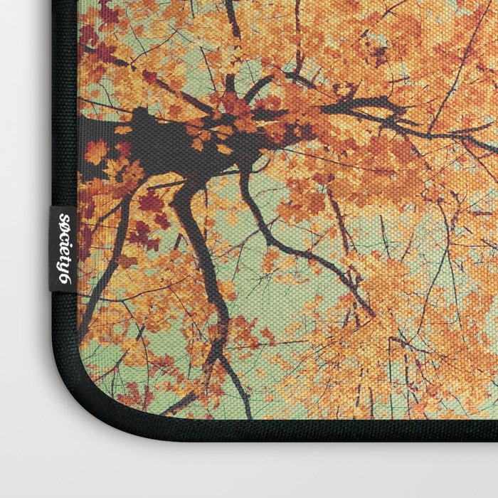 Autumn Inkblot - Yellow Laptop Sleeve Gallery Image 3