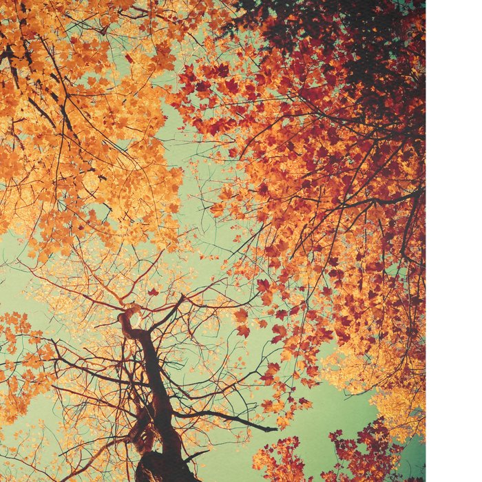 Autumn Inkblot - Yellow Coffee Mug Gallery Image 2