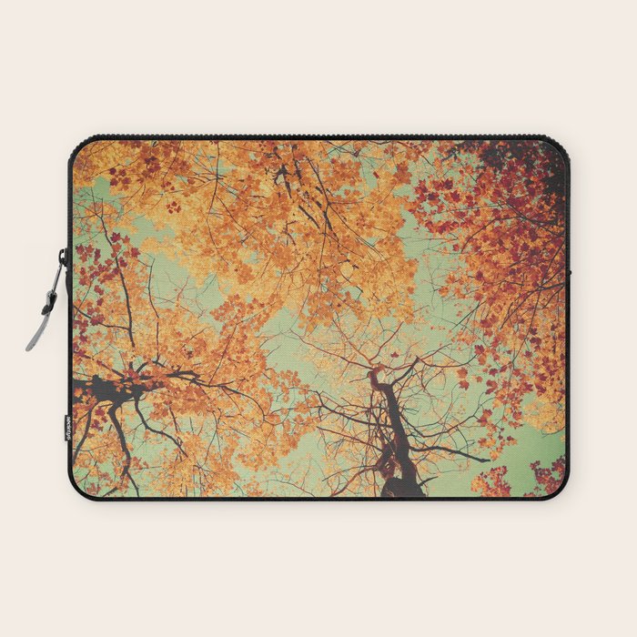Autumn Inkblot - Yellow Laptop Sleeve Gallery Image 1
