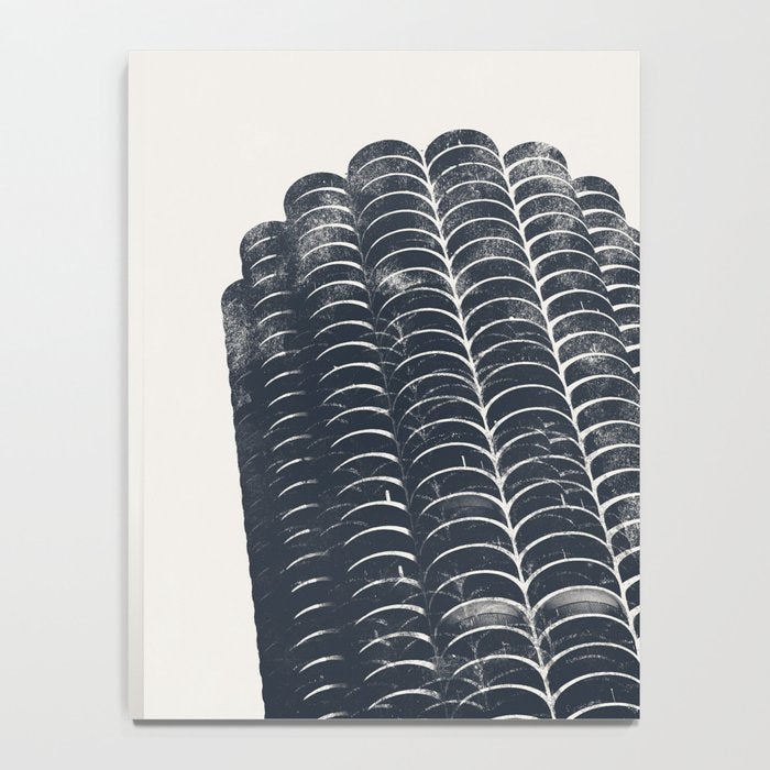 Chicago Architecture, Marina City, Chicago Wall Art, Chicago Art, Chicago Photography, Canvas Art Notebook Gallery Image 4
