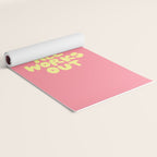 What If It All Works Out typography print Yoga Mat Gallery Image 2