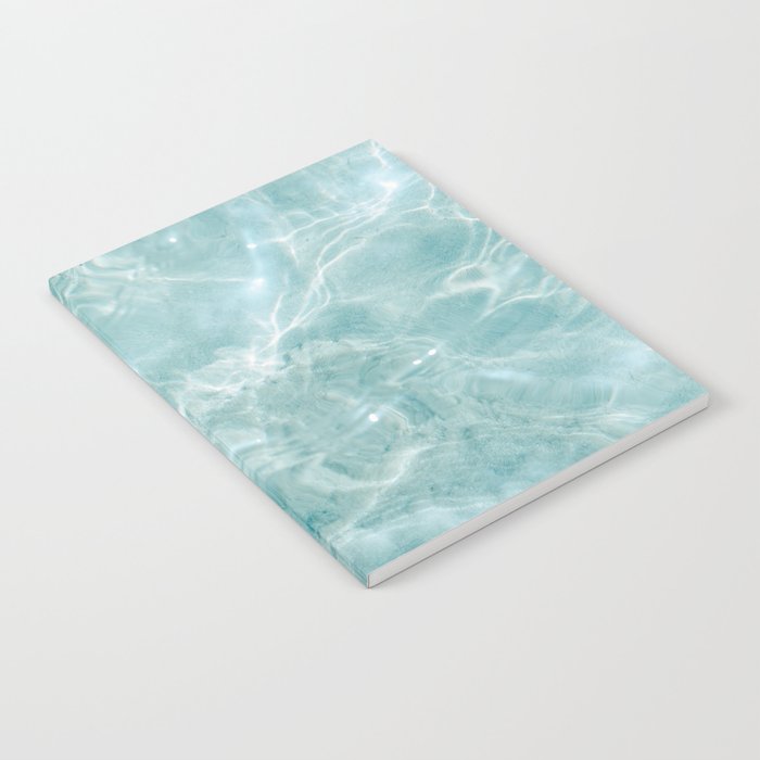 Clear blue water | Colorful ocean photography print | Turquoise sea Notebook Gallery Image 2