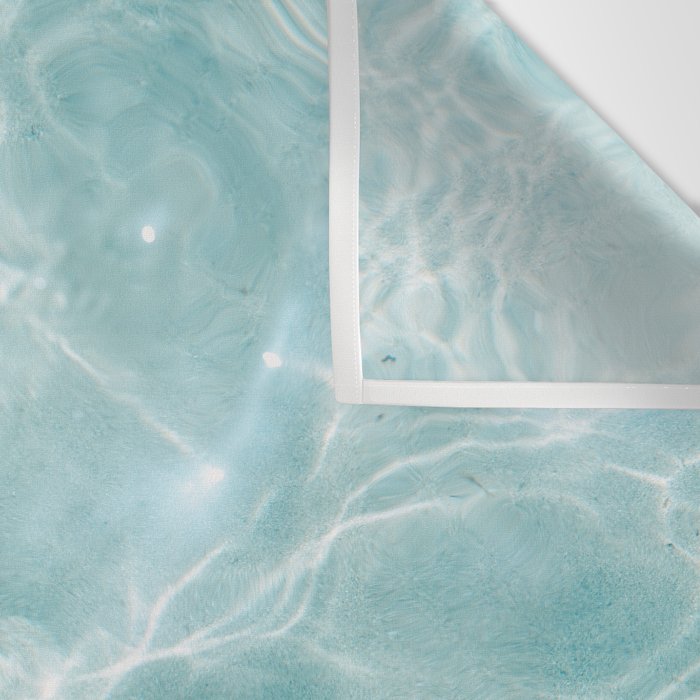 Clear blue water | Colorful ocean photography print | Turquoise sea Wall Tapestry Gallery Image 3