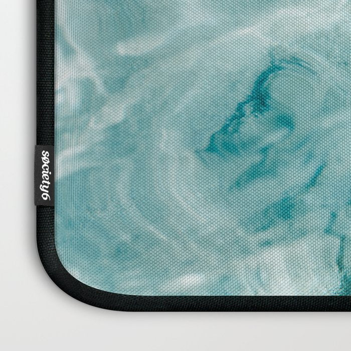 Clear blue water | Colorful ocean photography print | Turquoise sea Laptop Sleeve Gallery Image 3