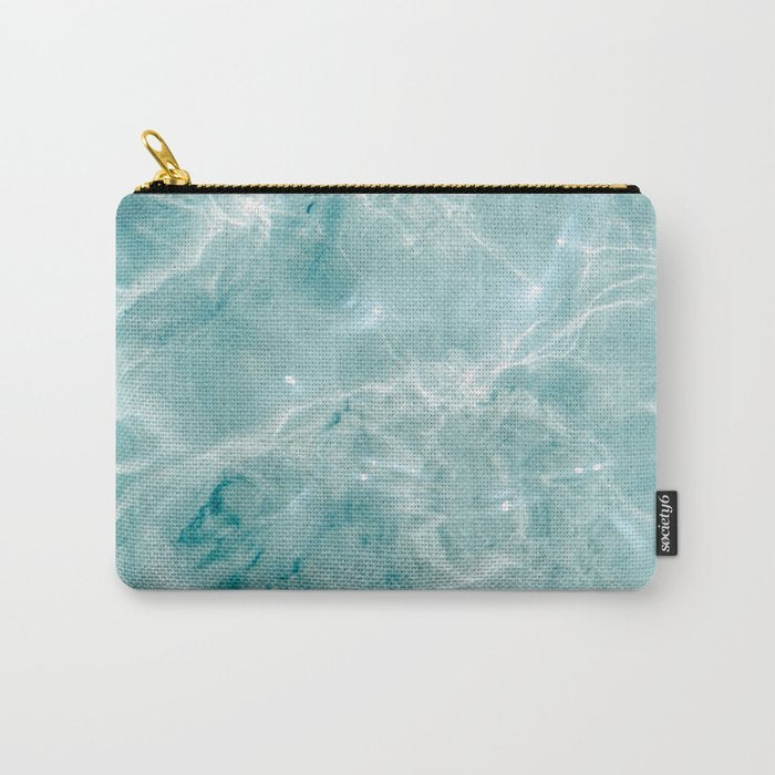Clear blue water | Colorful ocean photography print | Turquoise sea Carry All Pouch Gallery Image 1