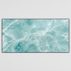 Clear blue water | Colorful ocean photography print | Turquoise sea Desk Mat Gallery Image 3