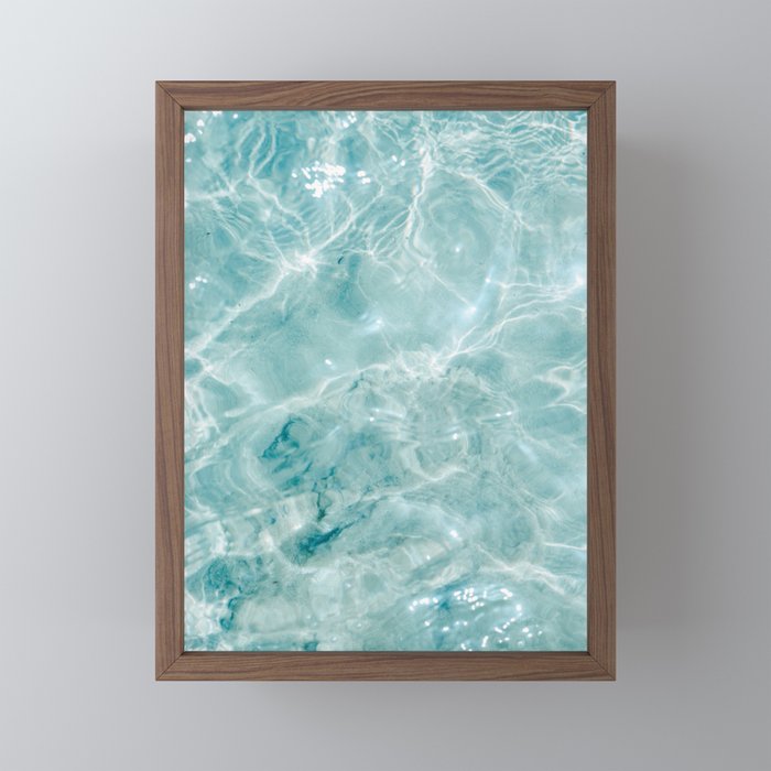 Clear blue water | Colorful ocean photography print | Turquoise sea Mini Art Print Gallery Image 2