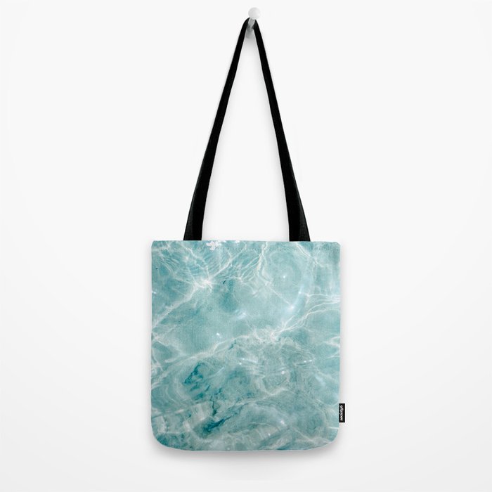 Clear blue water | Colorful ocean photography print | Turquoise sea Tote Bag Gallery Image 2