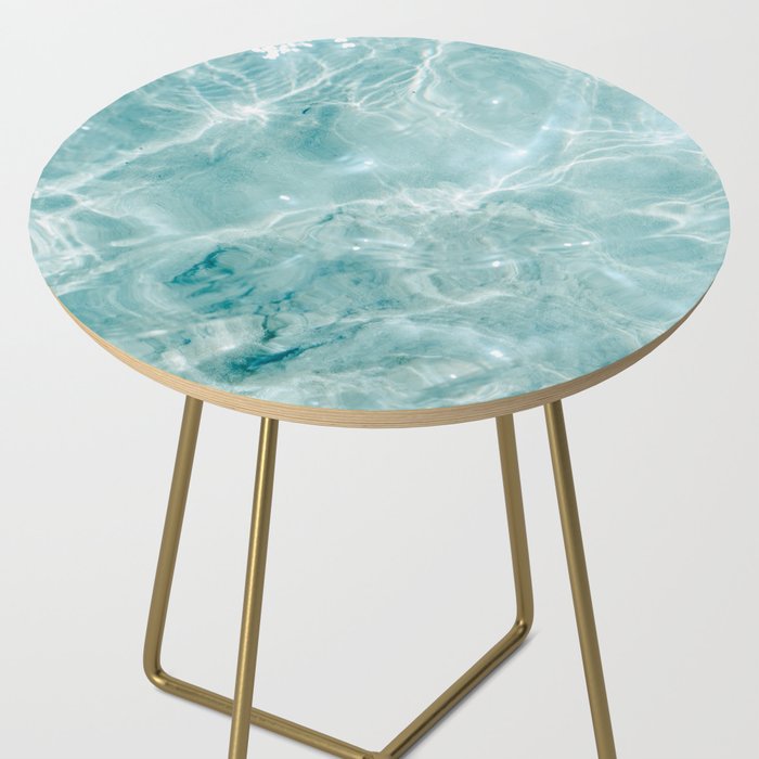 Clear blue water | Colorful ocean photography print | Turquoise sea Side Table Gallery Image 2
