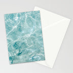 Clear blue water | Colorful ocean photography print | Turquoise sea Stationery Card Gallery Image 2