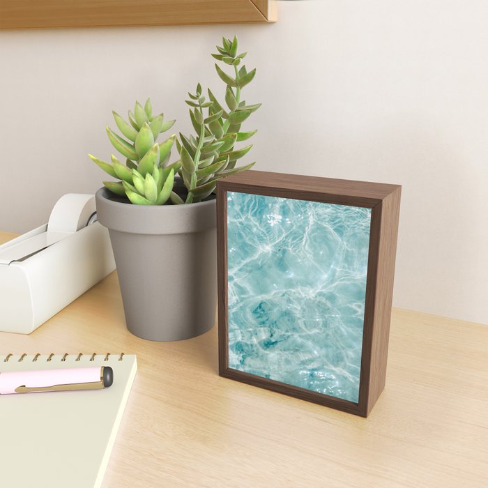Clear blue water | Colorful ocean photography print | Turquoise sea Mini Art Print Gallery Image 2
