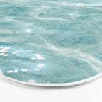 Clear blue water | Colorful ocean photography print | Turquoise sea Bath Mat Gallery Image 3