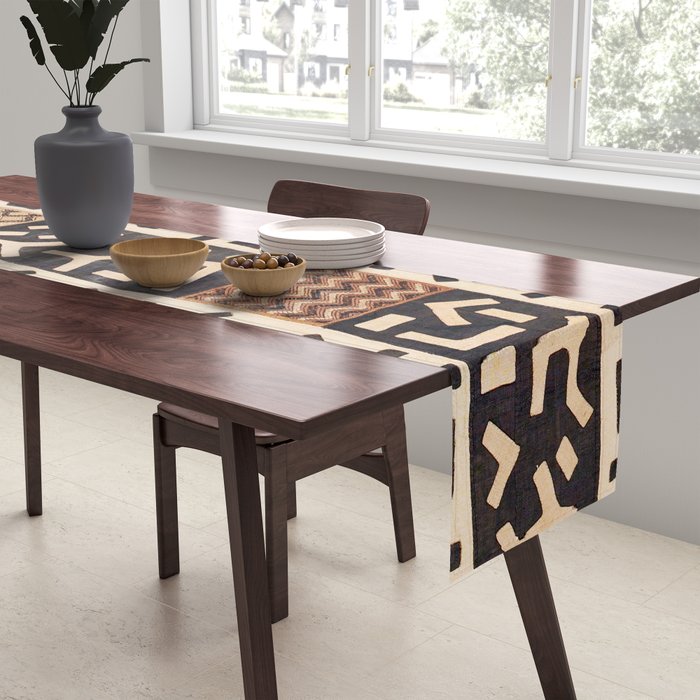 Kuba Congo Central African Wraparound Skirt Print 2 Table Runner Gallery Image 2