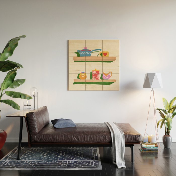 My favourite shelf Wood Wall Art Gallery Image 2
