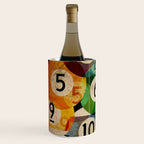 billiards balls ball pool table game room man cave eight ball colorful rainbow art Wine Chiller Gallery Image 2