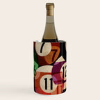 billiards balls ball pool table game room man cave eight ball colorful rainbow art Wine Chiller Gallery Image 3