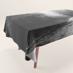 Redwood Forest Adventure Black and White - Nature Photography Tablecloth Gallery Image 1