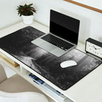 Redwood Forest Adventure Black and White - Nature Photography Desk Mat Gallery Image 2