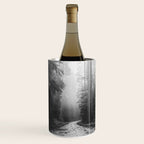 Redwood Forest Adventure Black and White - Nature Photography Wine Chiller Gallery Image 1