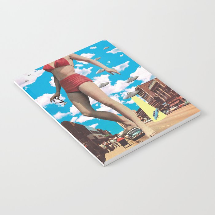 She's arrived (Giant woman & UFO) Notebook Gallery Image 2