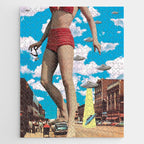 She's arrived (Giant woman & UFO) Jigsaw Puzzle Gallery Image 1