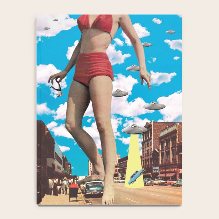 She's arrived (Giant woman & UFO) Notebook Gallery Image 4