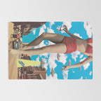 She's arrived (Giant woman & UFO) Rug Gallery Image 2