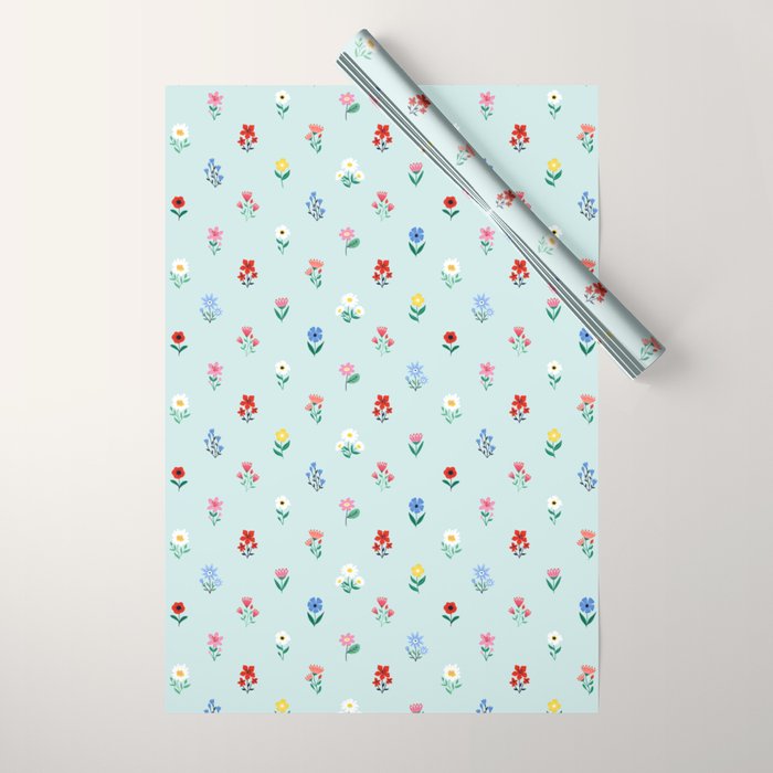 Spring Flowers Wrapping Paper Gallery Image 1