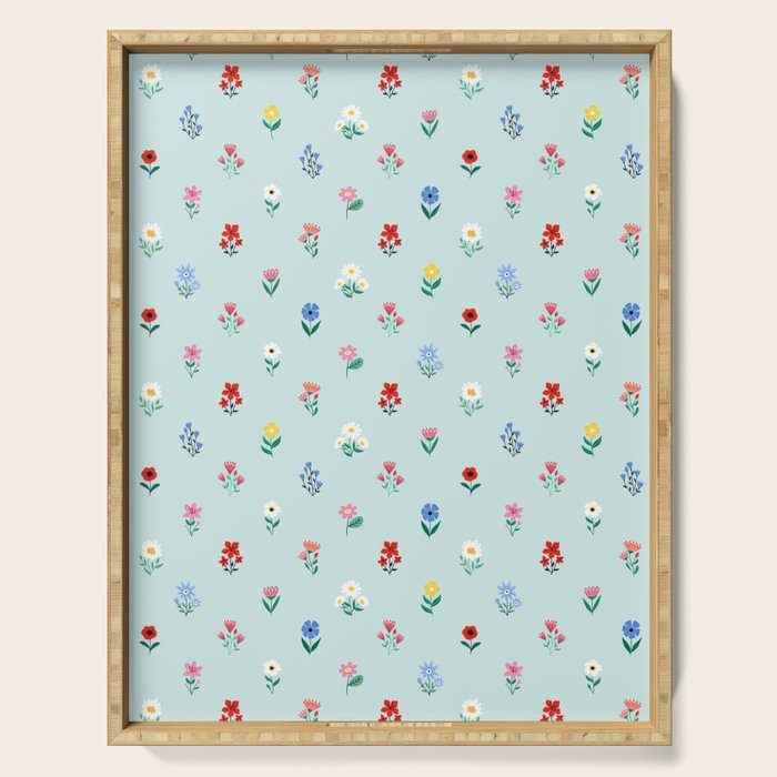 Spring Flowers Serving Tray Gallery Image 1