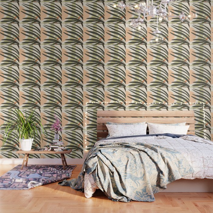 Palm leaf with sun and rainbow nº2 Wallpaper Gallery Image 1