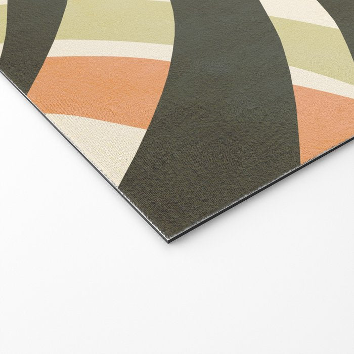 Palm leaf with sun and rainbow nº2 Welcome Mat Gallery Image 2